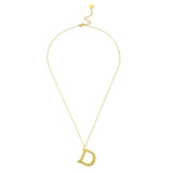 Ropi Letter-D Halskette Gold