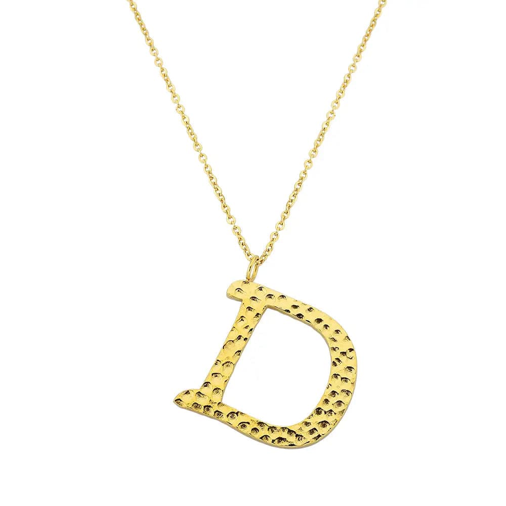 Ropi Letter-D Halskette Gold