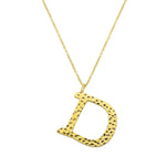 Ropi Letter-D Halskette Gold