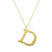 Ropi Letter-D Halskette Gold