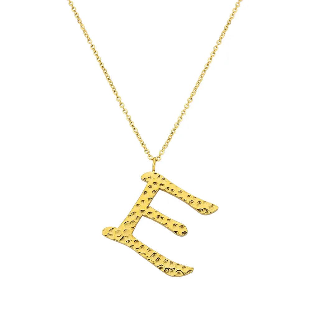 Ropi Letter-E Halskette Gold