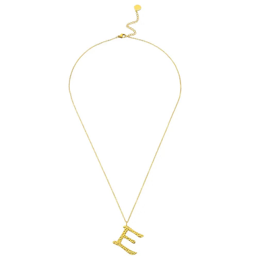 Ropi Letter-E Halskette Gold