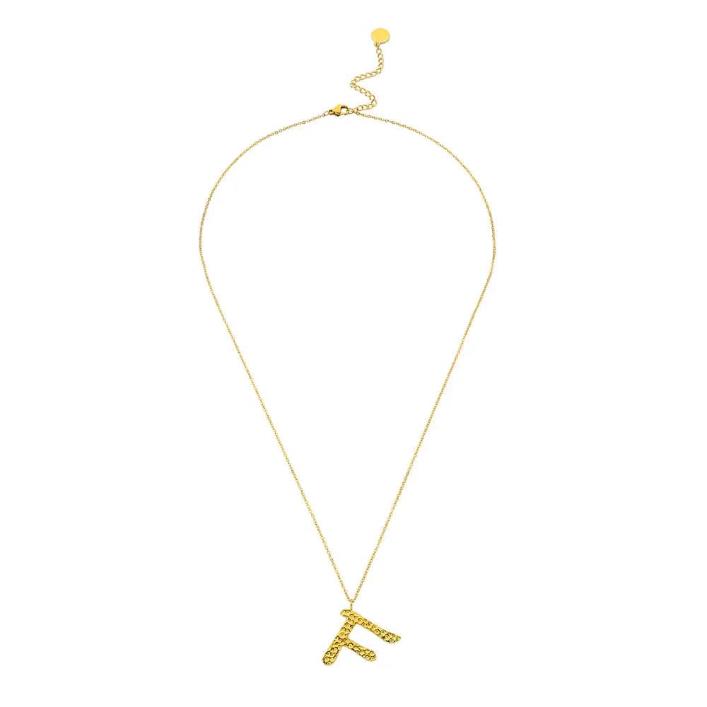 Ropi Letter-F Halskette Gold
