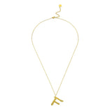 Ropi Letter-F Halskette Gold