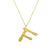 Ropi Letter-F Halskette Gold