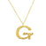 Ropi Letter-G Halskette Gold