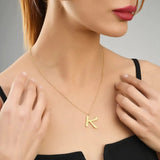 Ropi Letter-K Halskette Gold