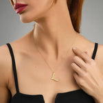 Ropi Letter-L Halskette Gold