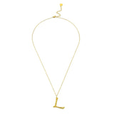 Ropi Letter-L Halskette Gold