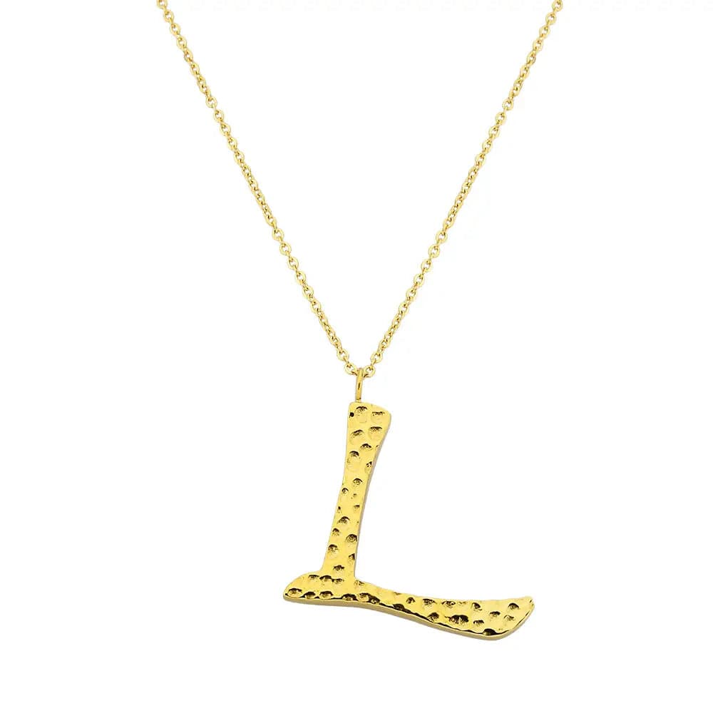 Ropi Letter-L Halskette Gold