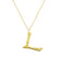 Ropi Letter-L Halskette Gold