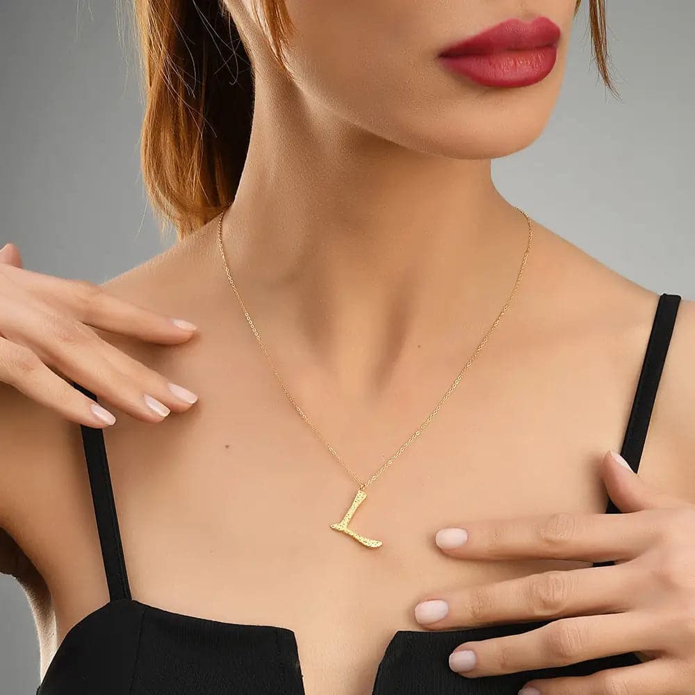 Ropi Letter-L Halskette Gold