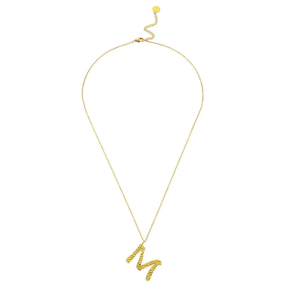 Ropi Letter-M Halskette Gold