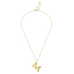 Ropi Letter-M Halskette Gold