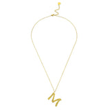 Ropi Letter-M Halskette Gold