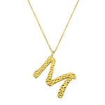 Ropi Letter-M Halskette Gold