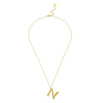 Ropi Letter-N Halskette Gold