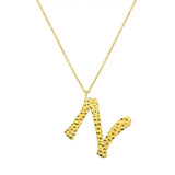Ropi Letter-N Halskette Gold