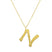 Ropi Letter-N Halskette Gold