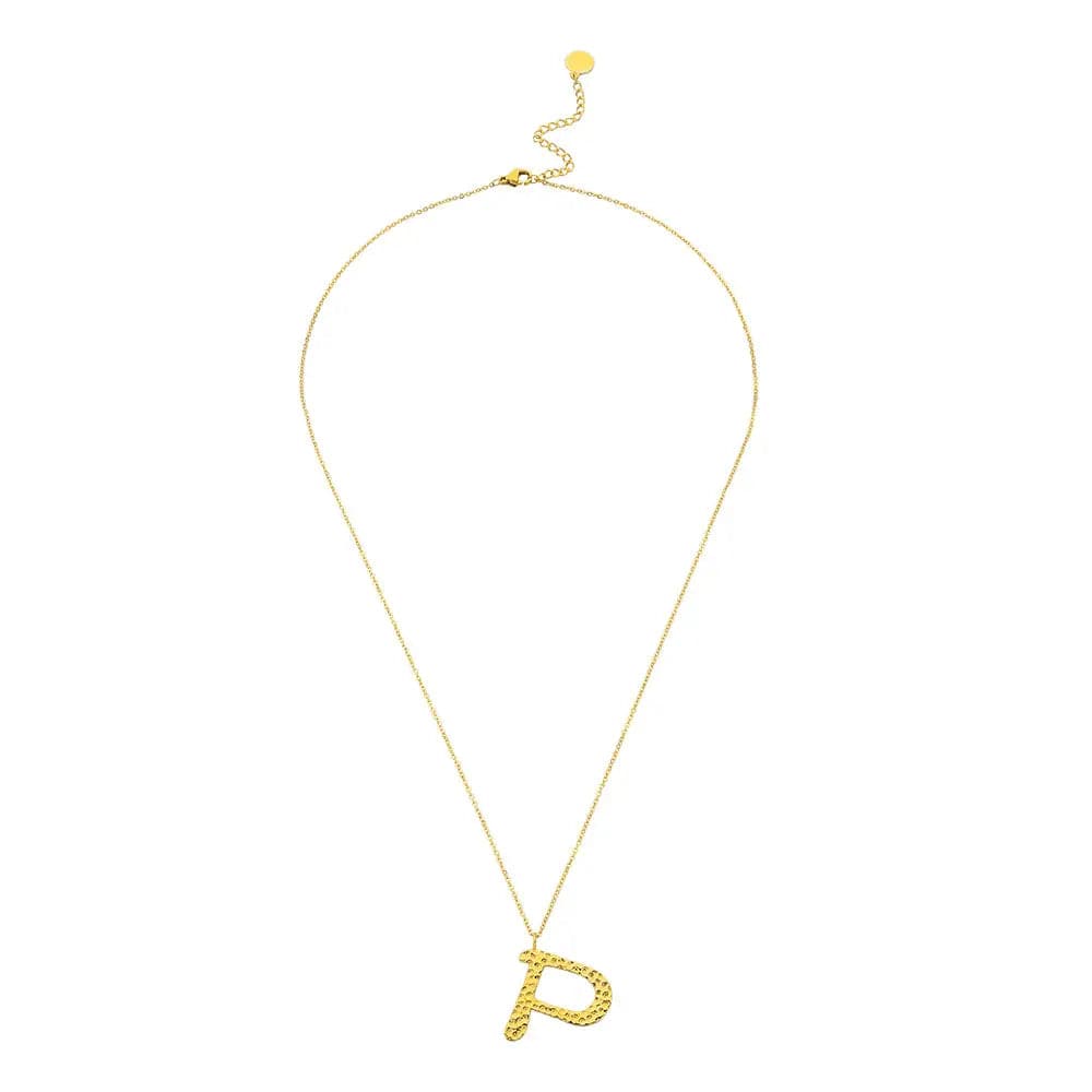 Ropi Letter-P Halskette Gold