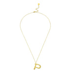 Ropi Letter-P Halskette Gold