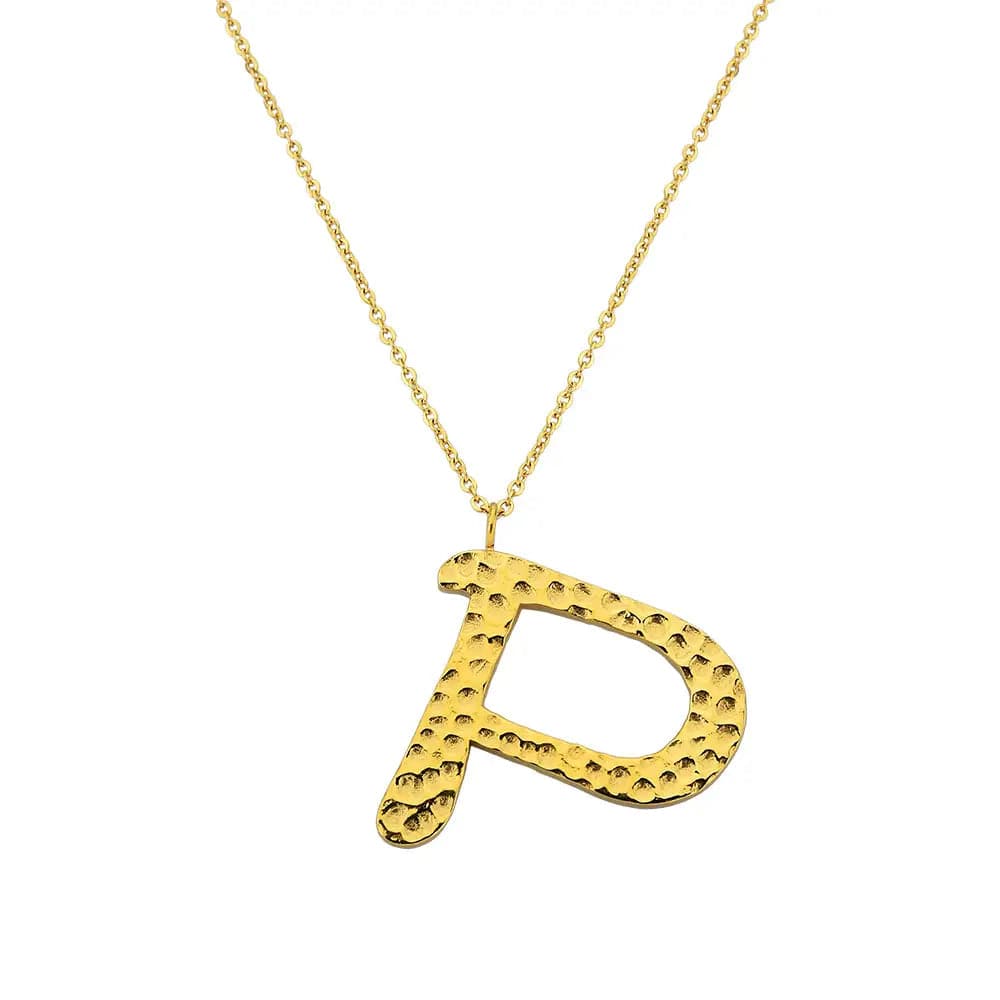 Ropi Letter-P Halskette Gold