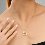Ropi Letter-S Halskette Gold