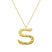 Ropi Letter-S Halskette Gold
