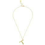 Ropi Letter-T Halskette Gold