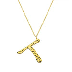 Ropi Letter-T Halskette Gold