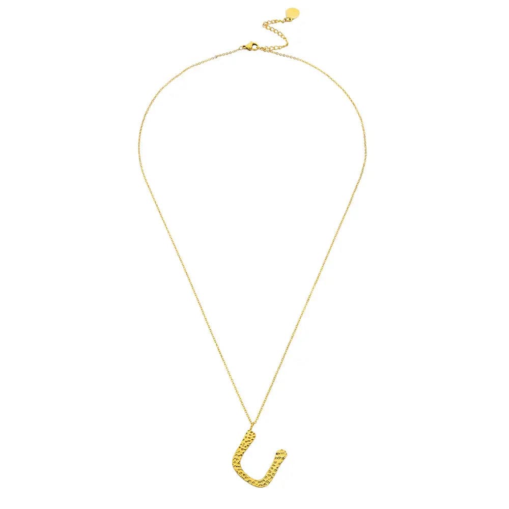 Ropi Letter-U Halskette Gold