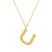 Ropi Letter-U Halskette Gold