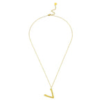 Ropi Letter-V Halskette Gold