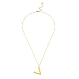 Ropi Letter-V Halskette Gold