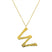 Ropi Letter-W Halskette Gold