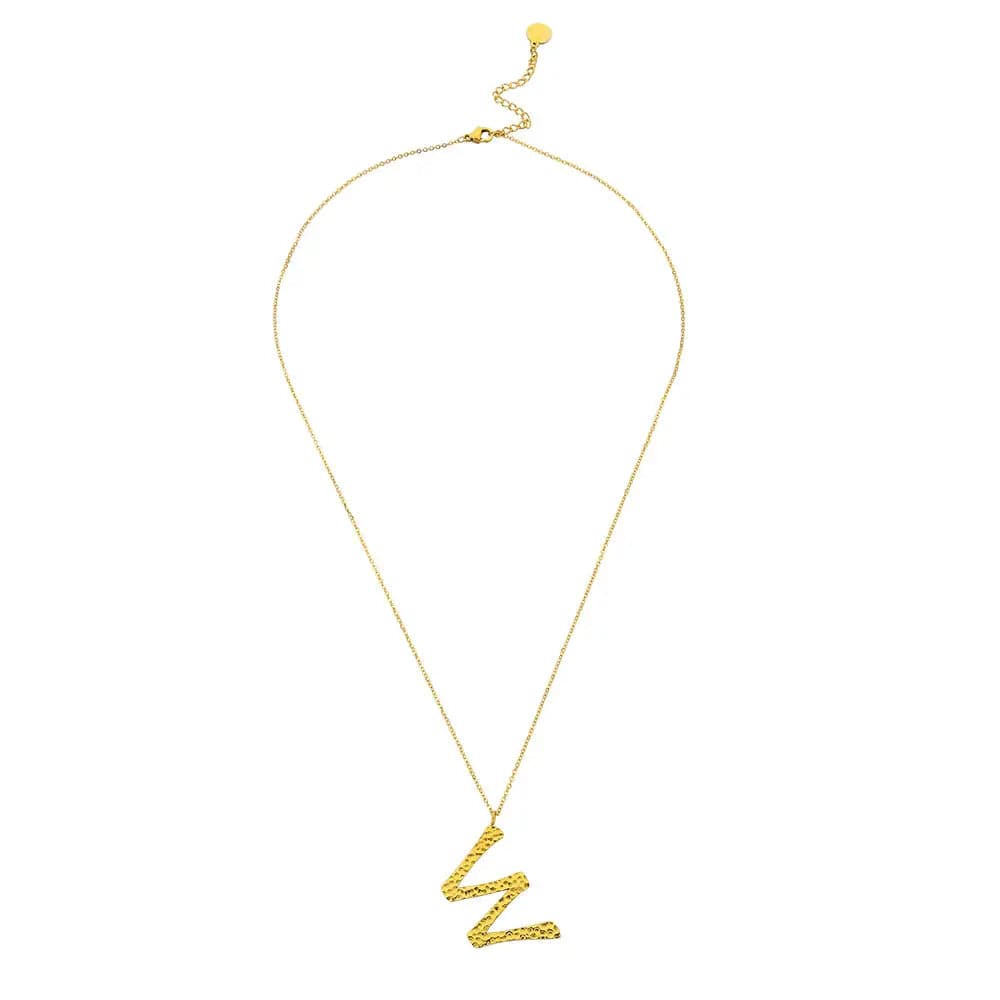 Ropi Letter-W Halskette Gold