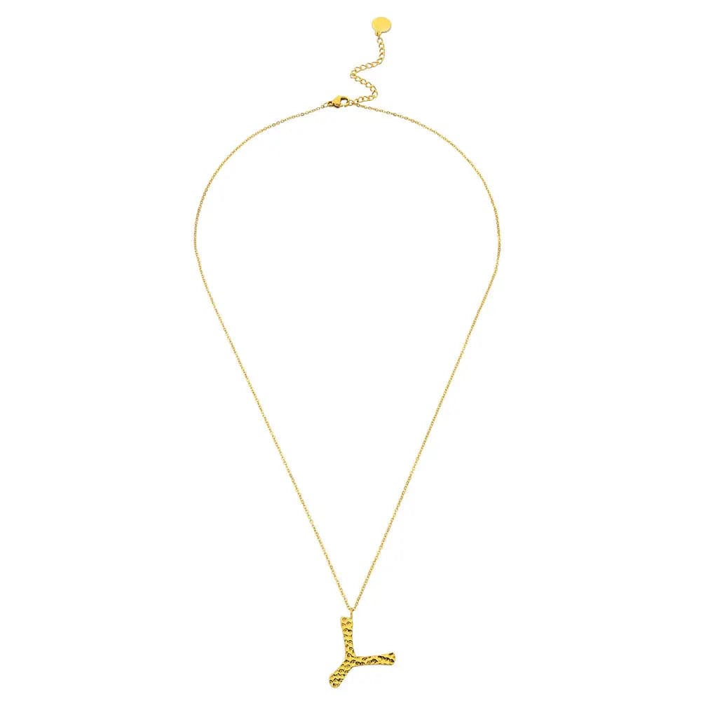Ropi Letter-Y Halskette Gold