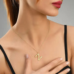 Ropi Letter-Z Halskette Gold