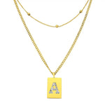 Sero Letter-A Halskette Gold