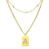 Sero Letter-A Halskette Gold