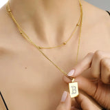 Sero Letter-B Halskette Gold