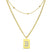 Sero Letter-B Halskette Gold