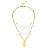 Sero Letter-B Halskette Gold
