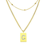 Sero Letter-C Halskette Gold