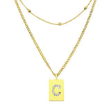Sero Letter-C Halskette Gold