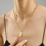 Sero Letter-D Halskette Gold