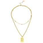Sero Letter-D Halskette Gold