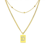 Sero Letter-D Halskette Gold
