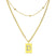 Sero Letter-D Halskette Gold