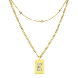 Sero Letter-E Halskette Gold